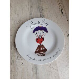 Pottery Barn Santa baby‎ hurry down the chimney tonight plate